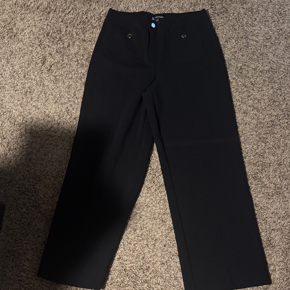 Jules & Leopold Black Tailored Trousers